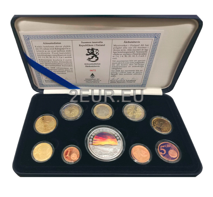 Finland Euromuntset PROOF 2008