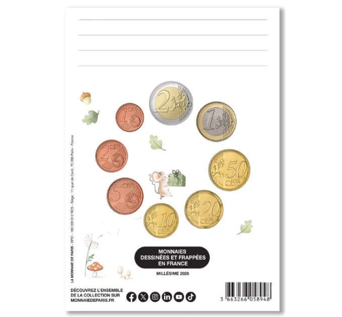 Frankrijk FDC set 2026 - Set euromunten