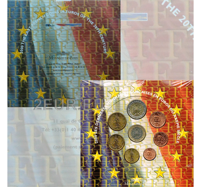 Frankrijk BU set 2000 - Set euromunten