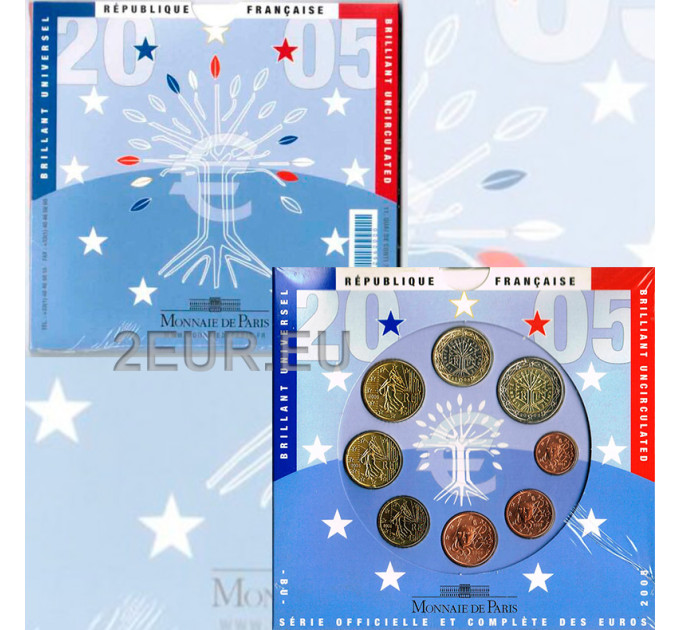 Frankrijk BU set 2005 - Set euromunten
