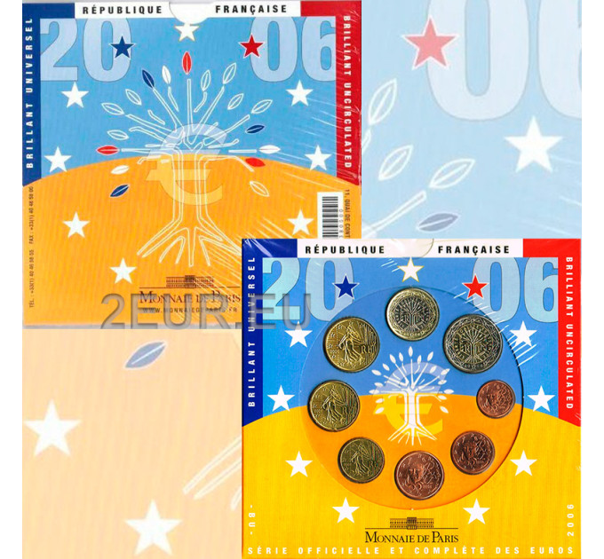 Frankrijk BU set 2006 - Set euromunten