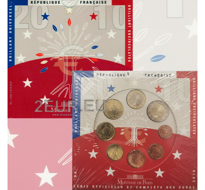 Frankrijk BU set 2010 - Set euromunten
