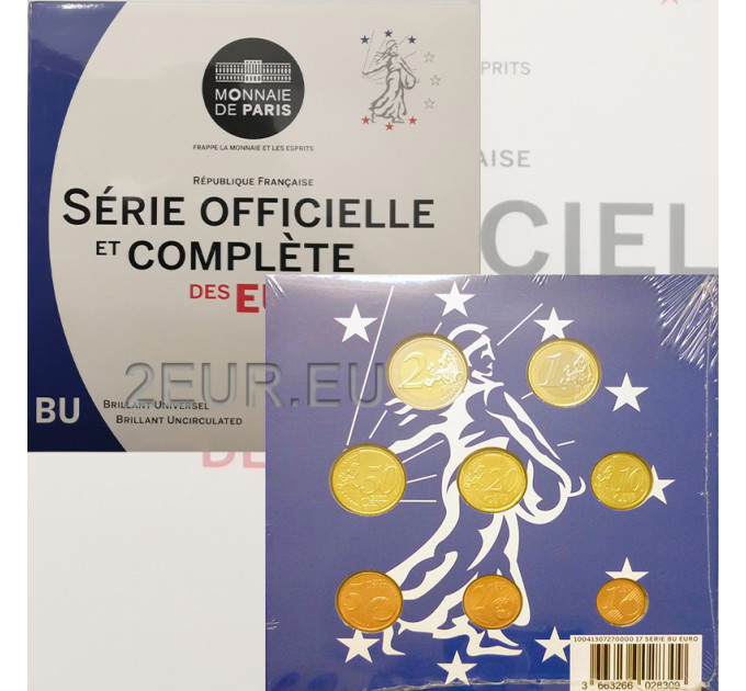 Frankrijk BU set 2017 - Set euromunten