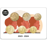 Frankrijk BU set 2024 - Set euromunten - NIEUWE NATIONALE KANTEN Frankrijk BU set 2024 - Set euromunten - NIEUWE NATIONALE KANTEN
