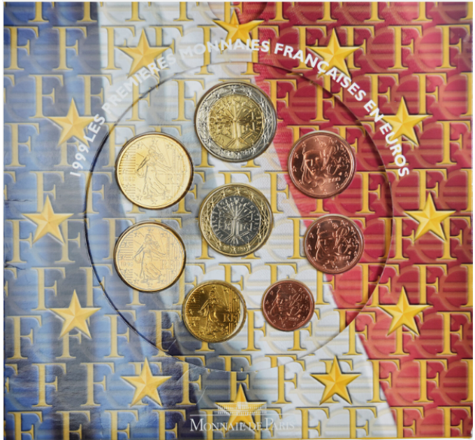 Frankrijk BU set 1999 - Set euromunten