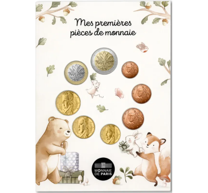 Frankrijk FDC set 2025 - Set euromunten