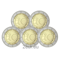 Duitsland 2 euro UNC 2009 - 10 jaar euro - ADFGJ