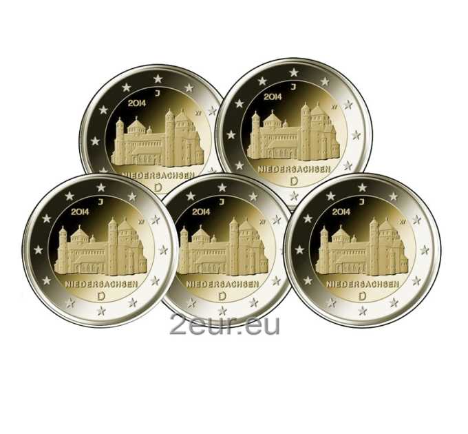 Duitsland 2 euro UNC 2014 - Nedersaksen - St. Michaelskerk Hildesheim - ADFGJ