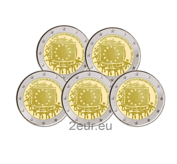 Duitsland 2 euro UNC 2015 - 30e verjaardag van de Europese vlag - ADFGJ