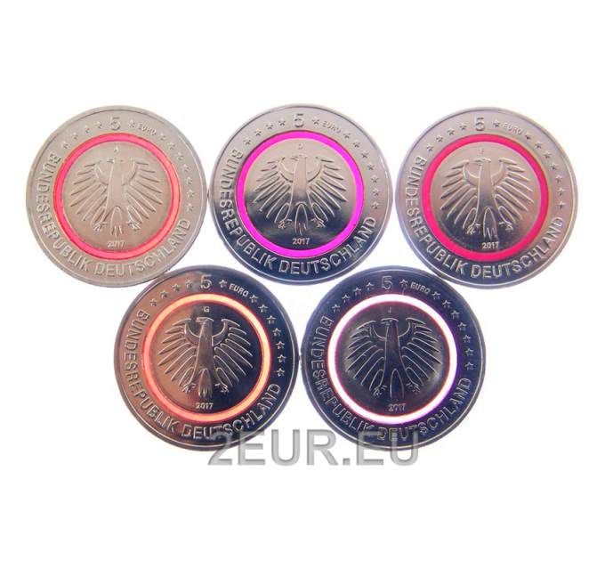 Duitsland 5 euro UNC 2017 - Klimaatzones van de aarde