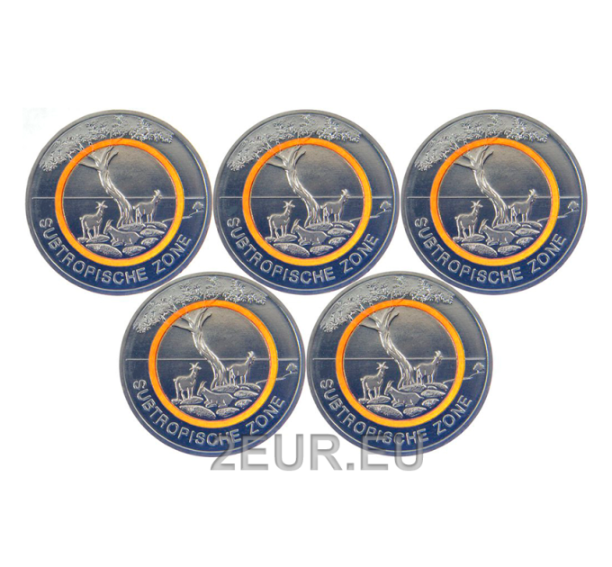 Duitsland 5 euro UNC 2018 - Subtropische Zone