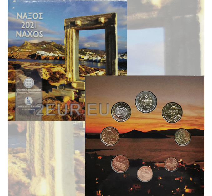 Griekenland euroset BU 2021 - euroset BU - Naxos