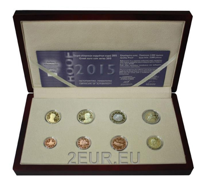 Greece 2015 - Euro set proof