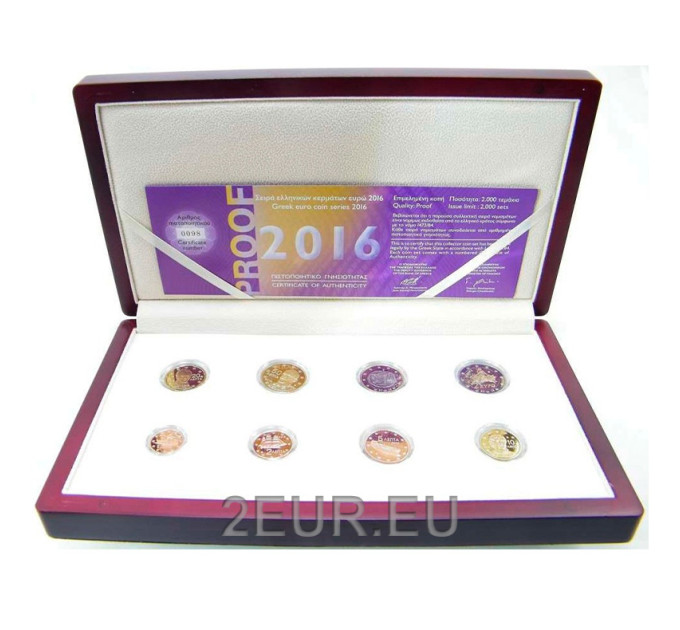 Greece 2016 - Euro set proof