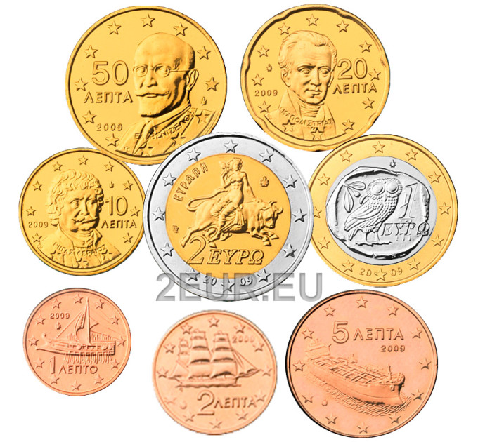 Griekenland euro set UNC 2009