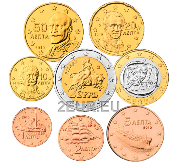 Griekenland euro set UNC 2010