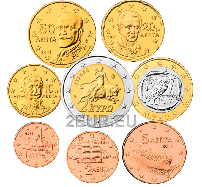 Griekenland euro set UNC 2011