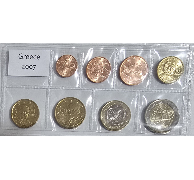 Griekenland euro set UNC 2007