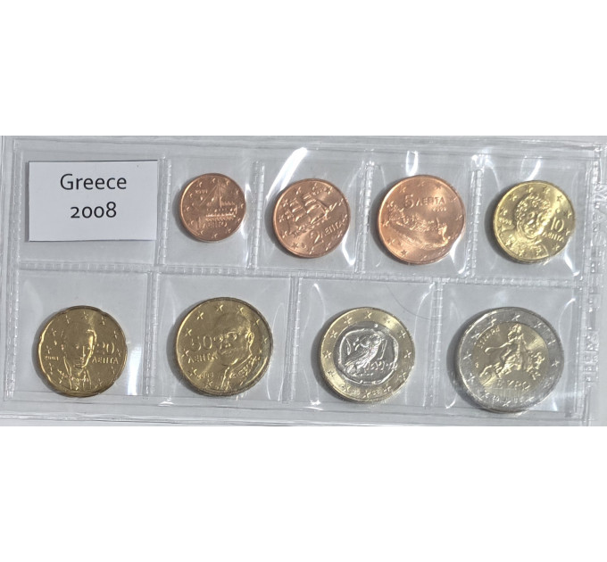 Griekenland euro set UNC 2008