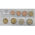 Griekenland euro set UNC 2007