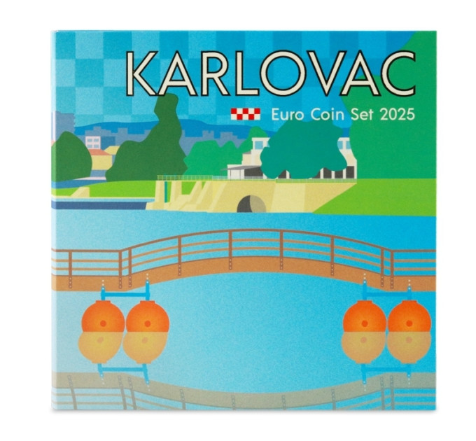 Kroatië euro set BU 2025 - Karlovac