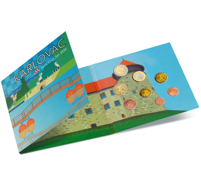 Kroatië euro set BU 2025 - Karlovac