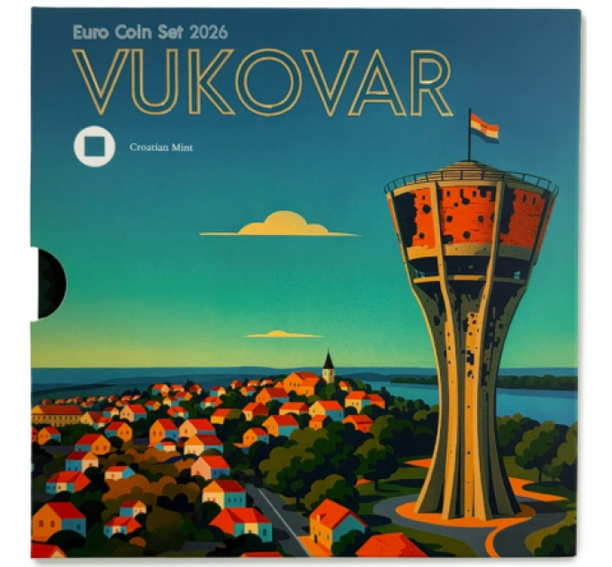 Kroatië euro set BU 2026 - Vukovar