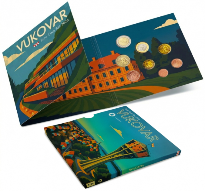 Kroatië euro set BU 2026 - Vukovar
