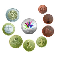 Italië Euroset BU + 5 euro zilveren munt 2024- 25e verjaardag van de oprichting van de Italiaanse Federatie van Zeldzame Ziekten