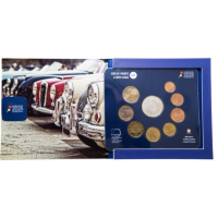 Italië Euroset BU + 5 euro zilveren munt 2025 - 120-jarig jubileum van de Automobielclub