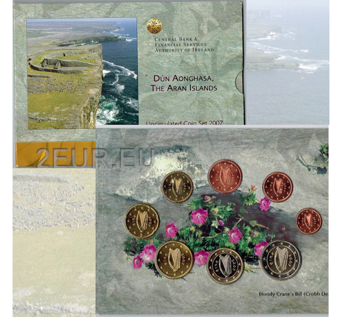 Ierland euroset BU 2007 - Dun Aonghasa