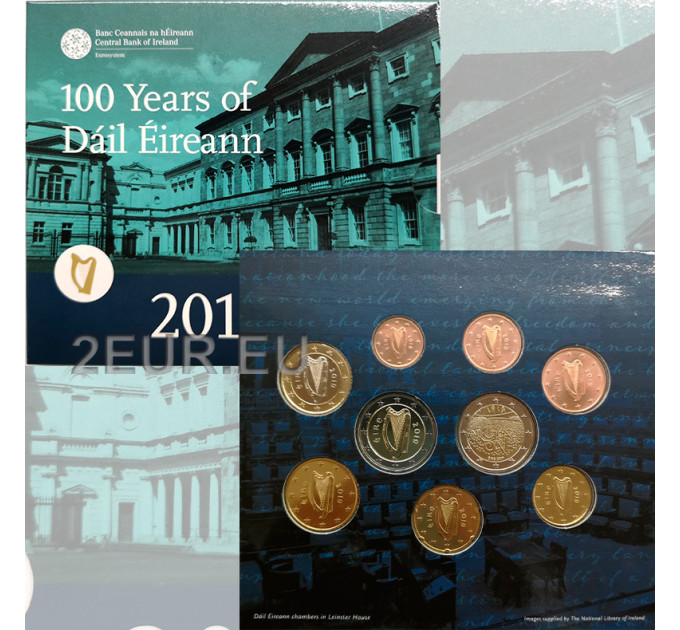 Ierland euroset BU 2019 - 100 jaar Dail Eireann