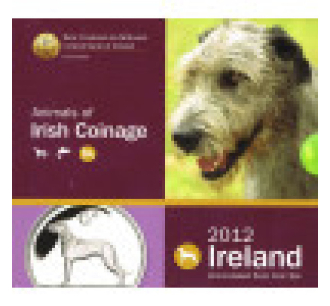 Ierland euroset BU 2012 - Dierenmotieven op Ierse munten - Hond