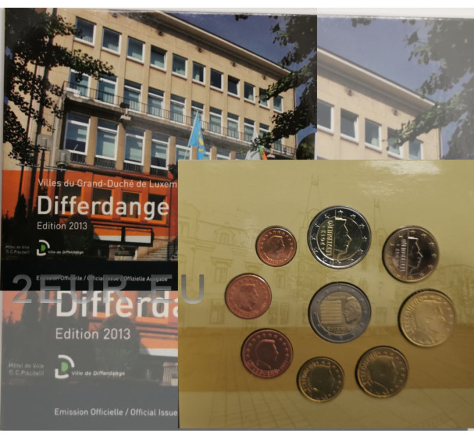 Luxemburg euro set BU 2013 - Stad Differdange