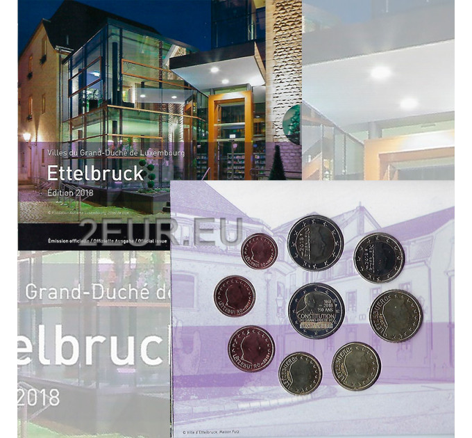 Luxemburg euro set BU 2018 - Stad Ettelbruck
