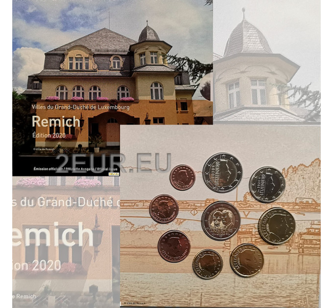 Luxemburg euro set BU 2020 - Stad Remich