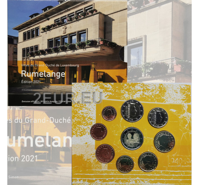 Luxemburg euro set BU 2021 - Stad Rumelange