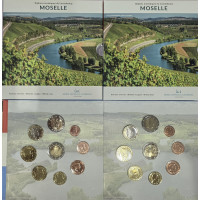 Luxemburg euro set BU 2025 - Stad Moselle - 2 Euro Schuman + 25e van de troon van Hendrik