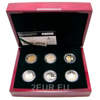 Luxemburg 2 euro Proof 2009 - 2012
