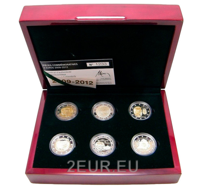 Luxemburg 2 euro Proof 2009 - 2012