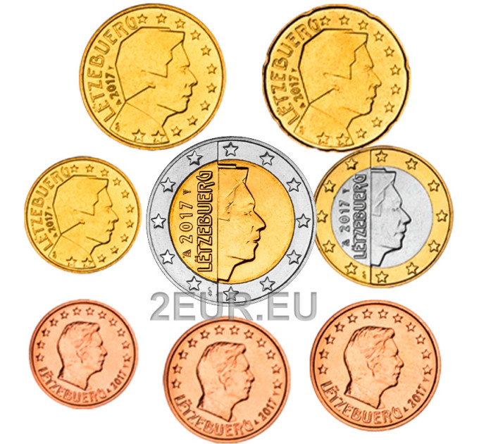 Luxemburg Euro set UNC 2017