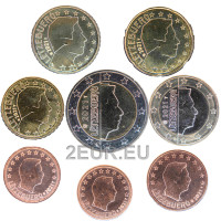 Luxemburg Euroset UNC 2021