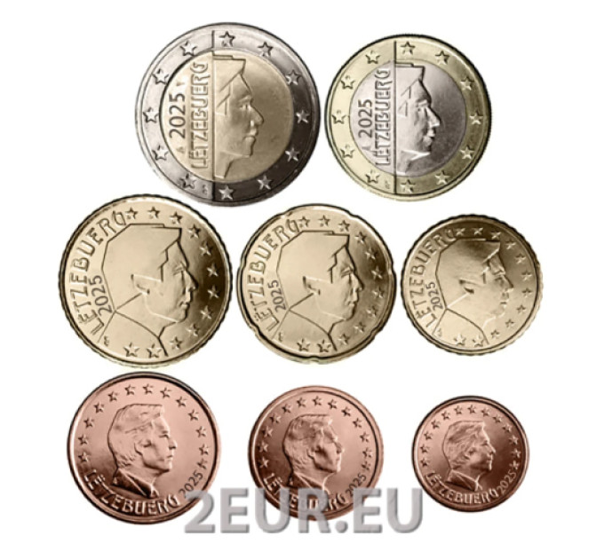 Luxemburg Euroset UNC 2025