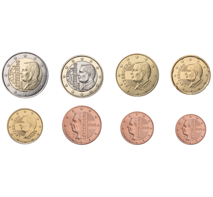 Luxemburg Euroset UNC 2026