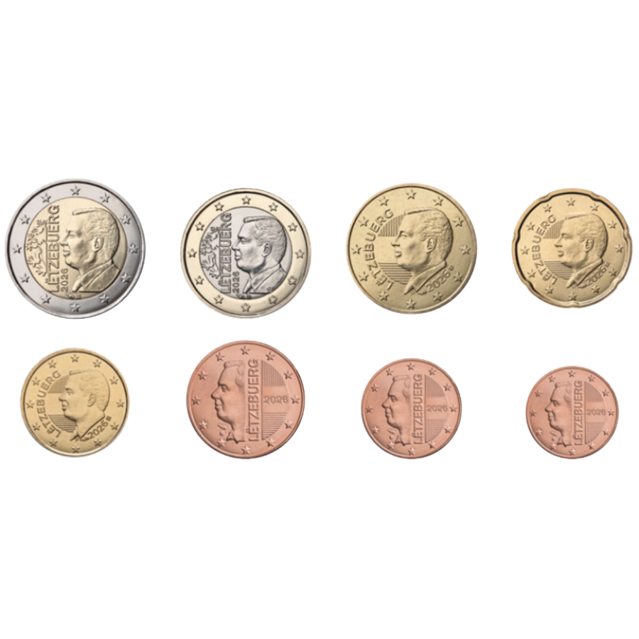 Luxemburg Euroset UNC 2026