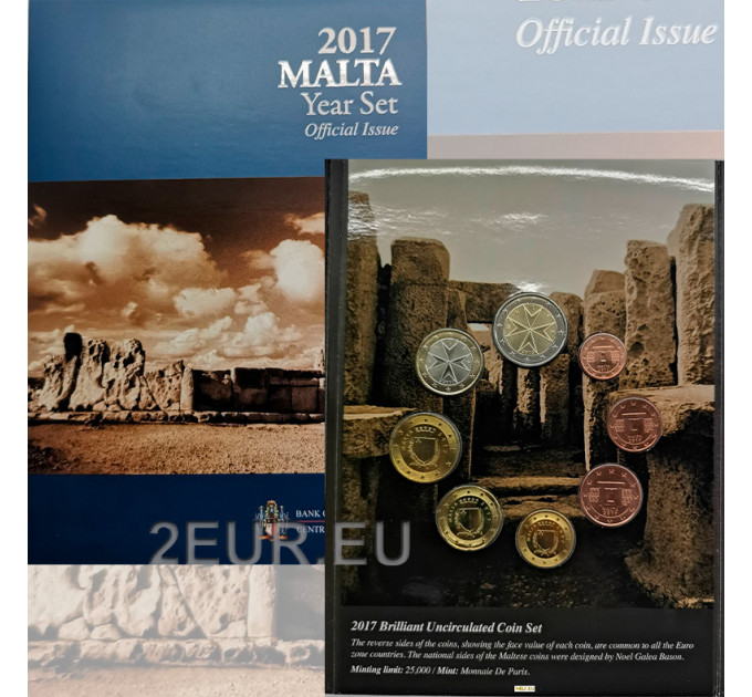 Malta 2017 - Euro set BU + Hagar Qim-tempels