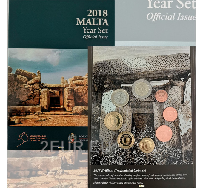 Malta euro set BU 2018