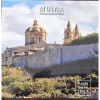 Malta euro set BU 2025 - Maltese ommuurde steden - Mdina