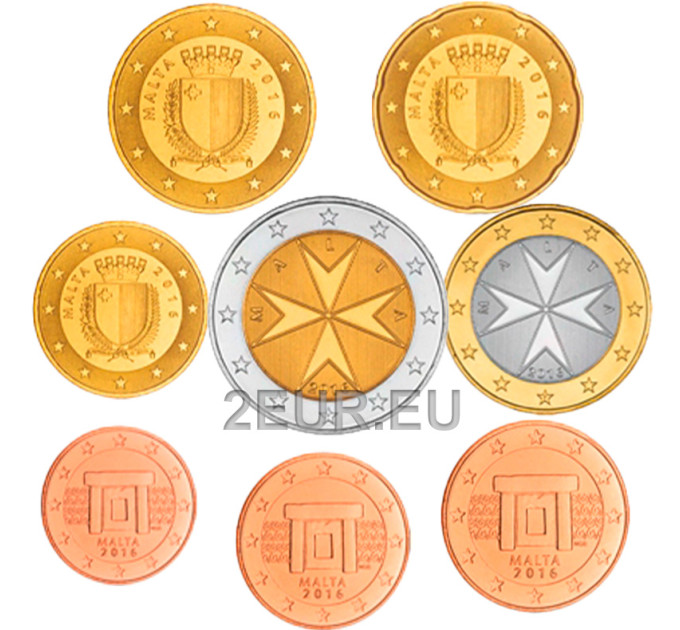 Malta Euroset UNC 2015