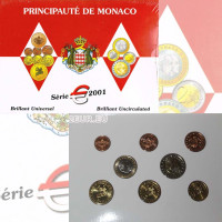Monaco  BU set 2001 - Set euromunten